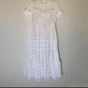 White lace dress